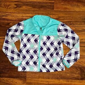 Patagonia Zip Up Rash Gaurd Swim Shirt Fish Pattern Toddler Girls 5T